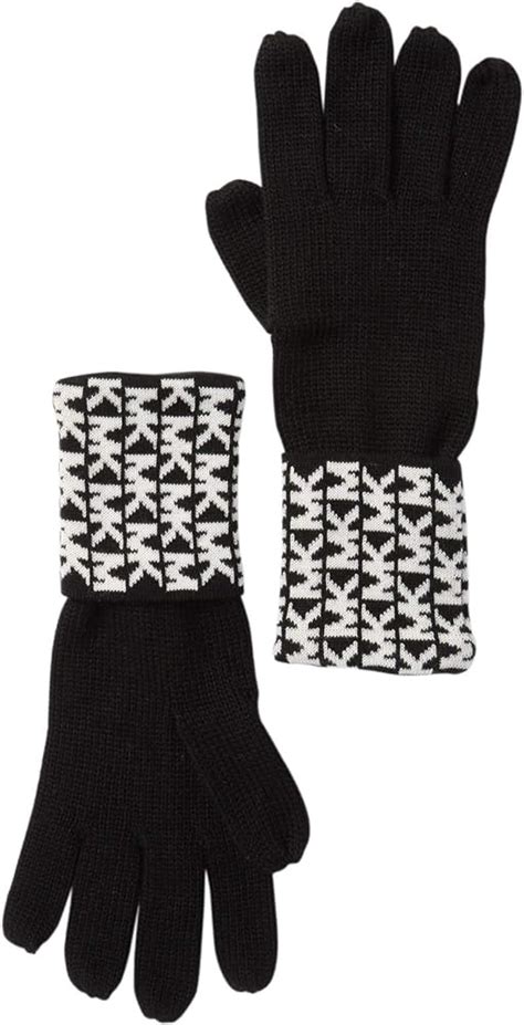 michael kors knit fingerless gloves|Michael Kors gloves and scarf.